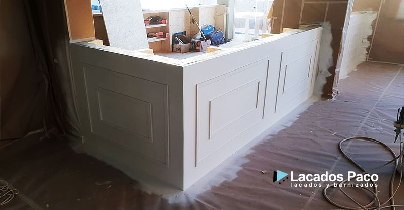 Trabajo de Lacado de barra de bar